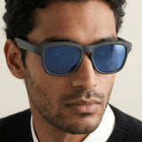 Lensly Chameleon swipe-to-tint glasses – front view black